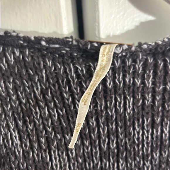 Free People Black and Gray Hooded Cardigan - Picture 2 of 5